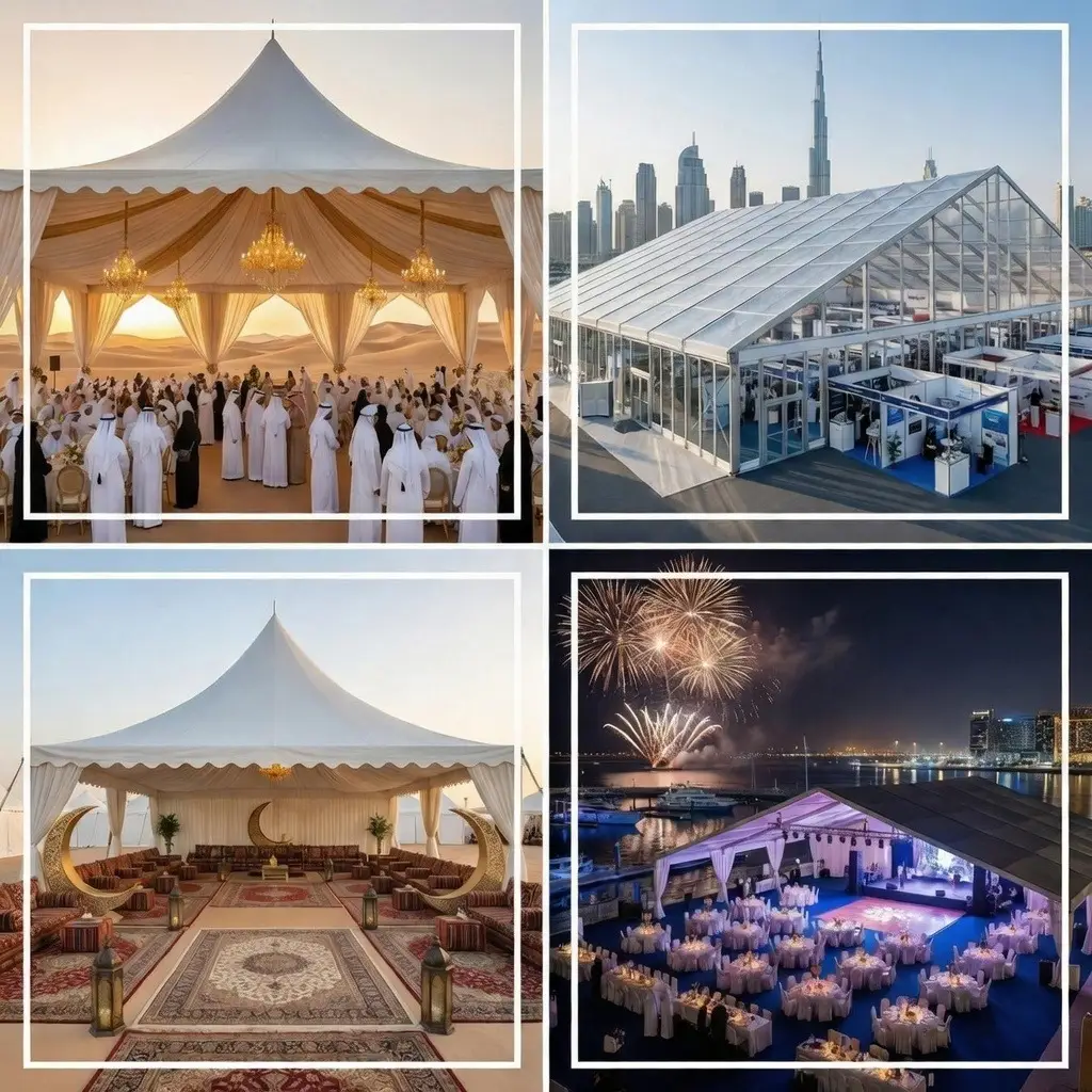 Elegant tents for outdoor events